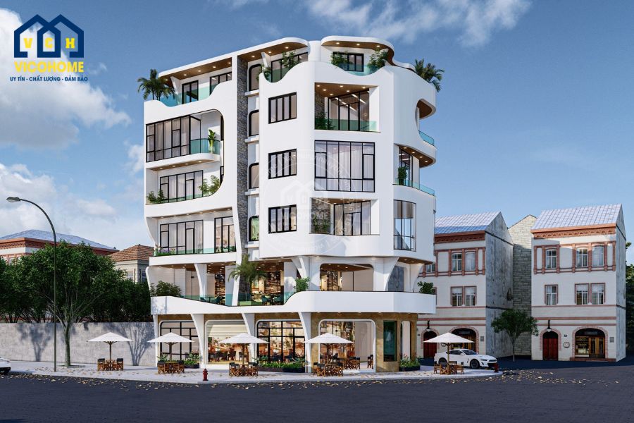 Thiết kế nhà ở kết hợp kinh doanh quán cà phê - chị Loan - Hải Dương - TKP0064