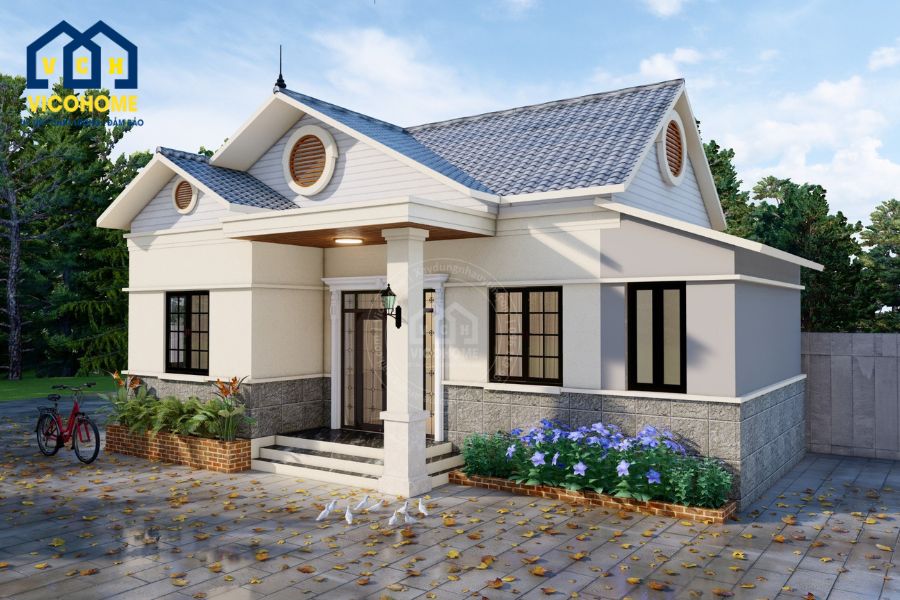 Thiết kế nhà cấp 4 - chú Thành - Thường Tín - TK40007