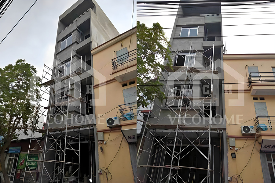 Thi công nhà phố hiện đại– nhà anh Minh - Thanh Trì - TKP0047
