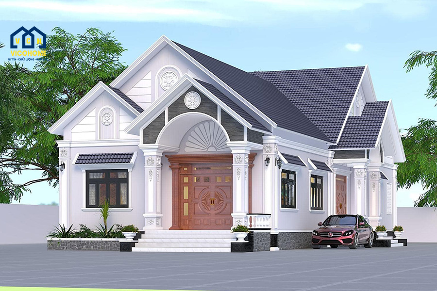 Thiết kế biệt thự mái thái chú Bình - Cà Mau - TKBT0001