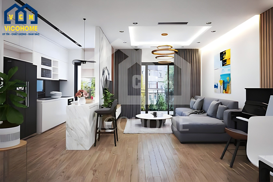 Thiết kế nội thất nhà anh Hòa - TKNT0015