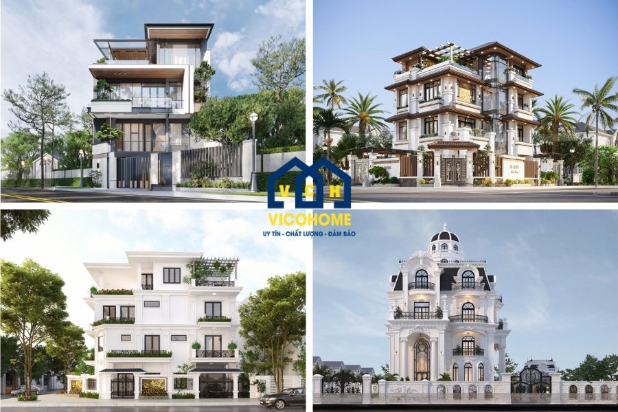 50+ mẫu thiết kế biệt thự 4 tầng đẹp, đẳng cấp và sang trọng nhất năm 2025