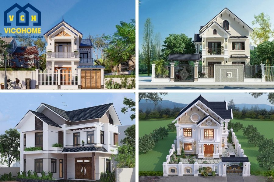100+ Mẫu thiết kế nhà mái thái 2 tầng đẹp, hiện đại, sang trọng nhất