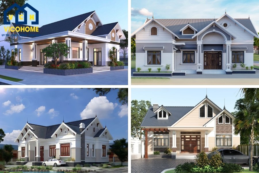 50+ Mẫu thiết kế nhà mái Thái 1 tầng Đẹp - Hiện đại - Đơn giản