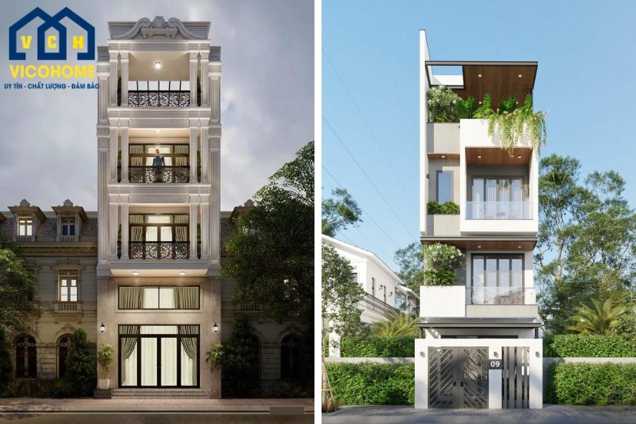 Dự toán chi phí xây nhà 4 tầng 80m2 chi tiết mới nhất 2025