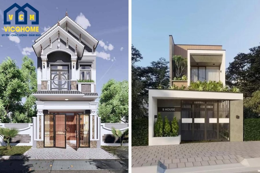 20+ Mẫu thiết kế nhà 2 tầng 6x15 năm 2025 KHÔNG THỂ BỎ LỠ
