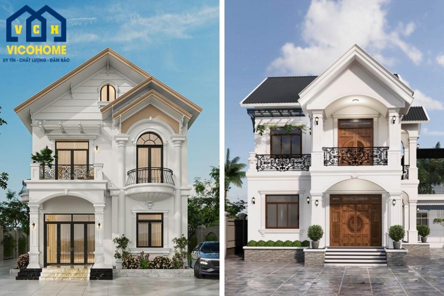 20+ mẫu nhà mái thái 2 tầng 4 phòng ngủ đẹp & Tối ưu công năng nhất 2025