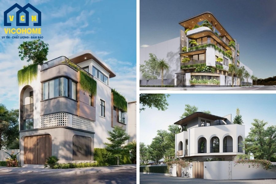 30+ mẫu nhà lô góc 2 mặt tiền đẹp, hiện đại với công năng tối ưu