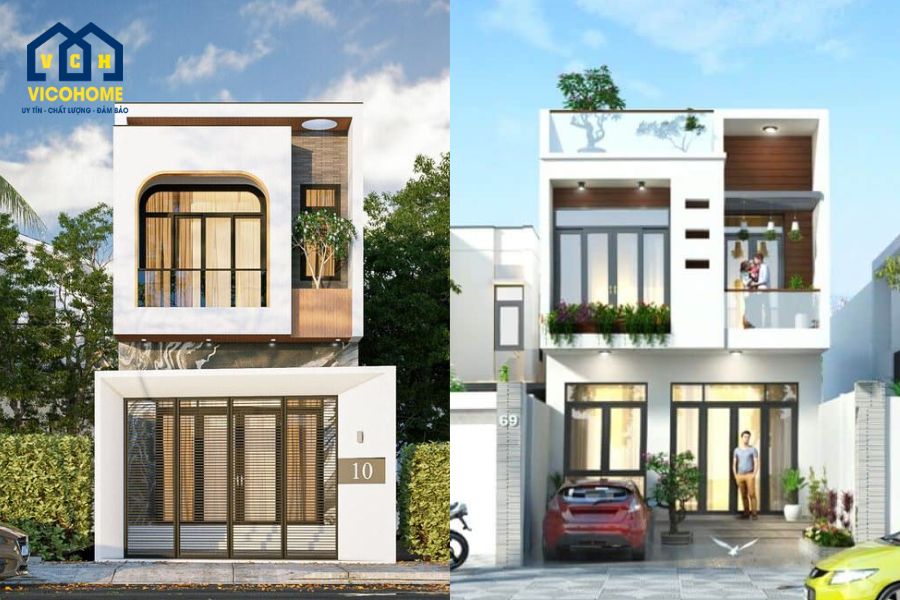 99+ mẫu nhà 2 tầng đẹp, hiện đại và hợp xu hướng nhất năm 2025